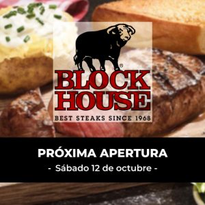 Block House llegará este 12 de octubre a Nevada Shopping